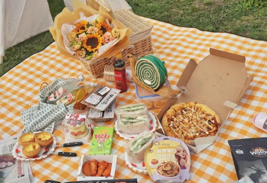 享受美麗的風景-2021年夏天在日食陽澄湖野餐、露營和自助游